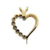 Image 4 : 14kt Gold & Diamond Heart Pendant