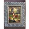 Image 1 : 20thc Oil Painting, Hunt Scene, Woodland Stag Deer