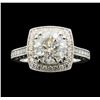 Image 2 : 3.70 ctw Diamond Ring - 14KT White Gold