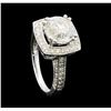 Image 4 : 3.70 ctw Diamond Ring - 14KT White Gold