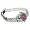 Image 7 : Rolex Ladies Stainless Steel Diamond Lugs & Sapphire Datejust Wristwatch