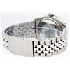 Image 7 : Rolex Mens Stainless Steel Slate Black Diamond & Emerald Datejust Wristwatch