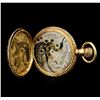 Image 5 : Elgin 14KT Yellow Gold Full Hunter Antique Pocket Watch