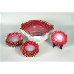 Victorian  Fruit Bowl & Dishes