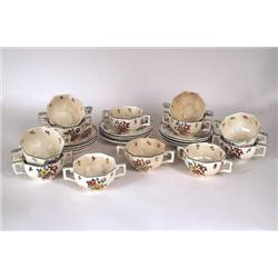  Bouillon Cups & Saucers