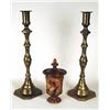 Image 1 : Brass Candlesticks and Jar