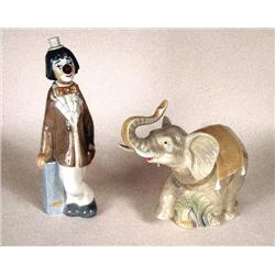 Porcelain Clown and Elephant