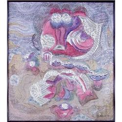 Ownbey, Mixed Media on Board