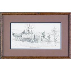 Benjamin Titsworth, Ink Drawing