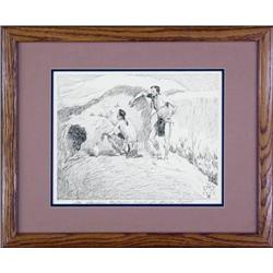 Benjamin Titsworth, Ink Drawing