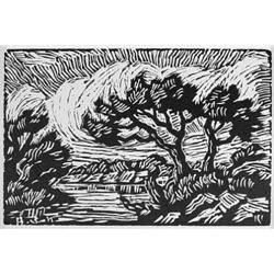 Birger Sandzen, Linocut