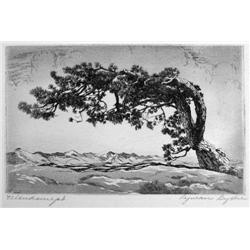 Lyman Byxbe, Etching