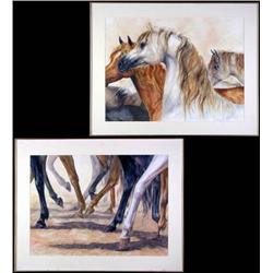 Terena Terry, Diptych Watercolor