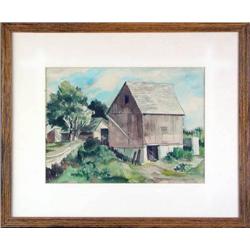 Watercolor signed Stone
