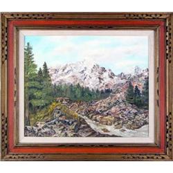 Fred B. Duncan, Oil on Board