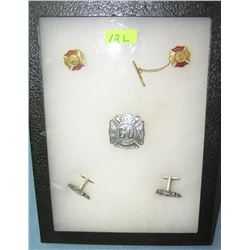 Group of Fire Dept collectibles