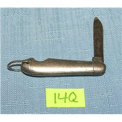 Miniature silver plated pocket knife