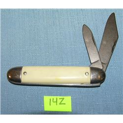 Vintage pearl style handled pocket knife