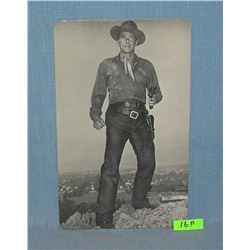 Ronald Reagan western movie photo post card