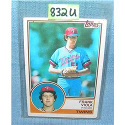 Frank Viola rookie baseball card