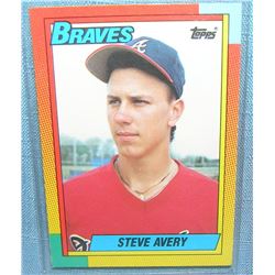 Vintage Steve Avery all star rookie baseball card