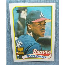 Vintage Ron Gant all star rookie baseball card