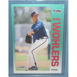 Vintage Mark Wohlers all star rookie baseball card