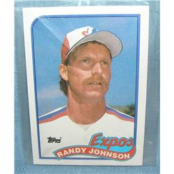 Vintage Randy Johnson all star rookie baseball card