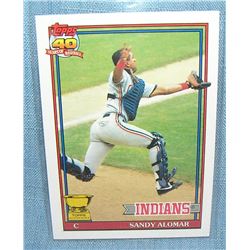 Vintage Sandy Alomar all star rookie baseball card