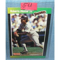 Vintage Roberto Alomar all star rookie baseball card