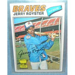 Vintage Jerry Royster all star rookie baseball card