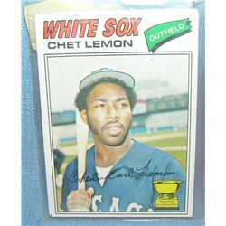 Vintage Chet Lemon all star rookie baseball card