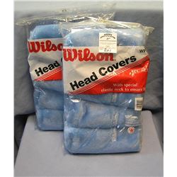 Large box of Wilson golfing head covers