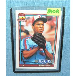 Vintage Moises Alou rookie baseball card