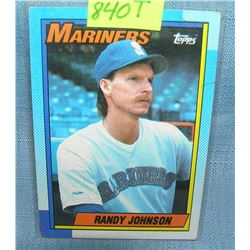 Vintage Randy Johnson rookie baseball card