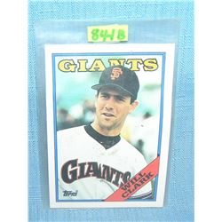 Vintage Will Clark rookie baseball card