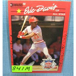 Vintage Eric Davis rookie baseball card