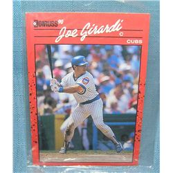 Vintage Joe Girardi rookie baseball card