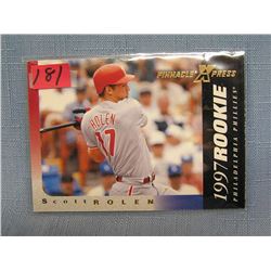 Vintage Scott Rolen rookie baseball card