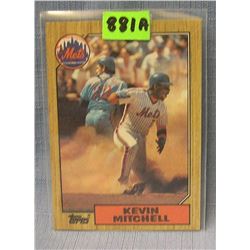 Vintage Kevin Mitchell rookie baseball card