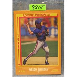 Vintage Gregg Jefferies rookie baseball card