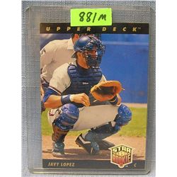 Vintage Javy Lopez rookie baseball card