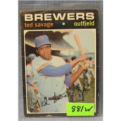 Vintage Ted Savage rookie baseball card