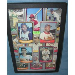 Collection of antique style retro baseball cards