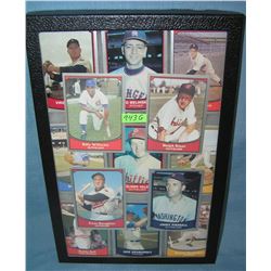 Collection of antique style retro baseball cards