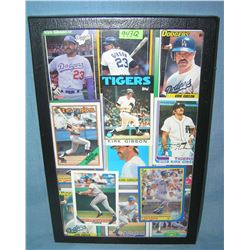 Vintage Kirk Gibson all star baseball cards