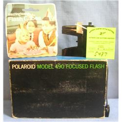 Vintage Polaroid model 490 focus flash kit