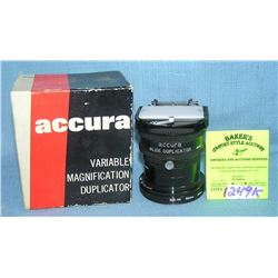 Accura variable magnification duplicator