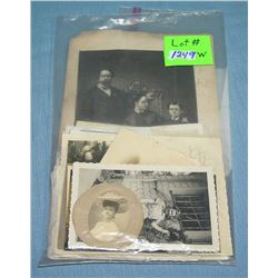 Bag of antique photographs