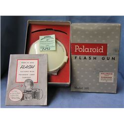 Vintage Polaroid flash gun with original box